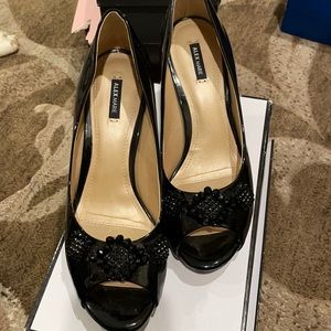 Women’s Black Peeptoe Heels